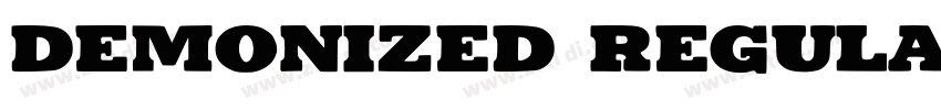 Demonized Regular字体转换